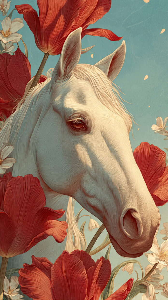 Dreamy close up white horse - Free generative AI Prompt Collection – Photos, Drawings & 3D Prompts