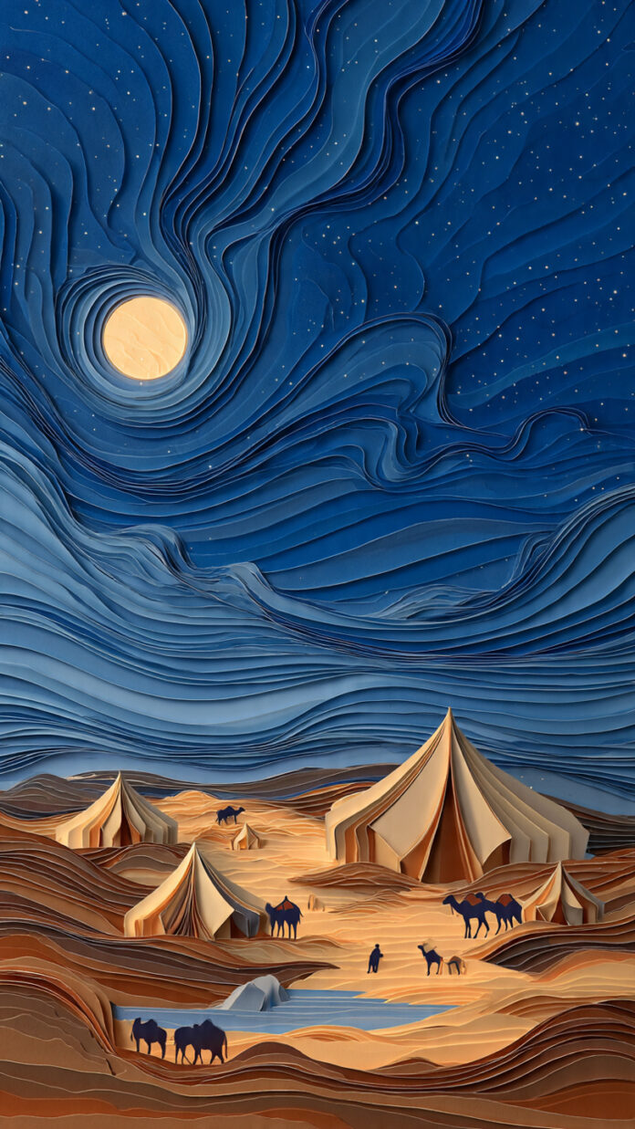 Paper-cut landscape - Free generative AI Prompt Collection – Photography, Drawings & 3D Prompts