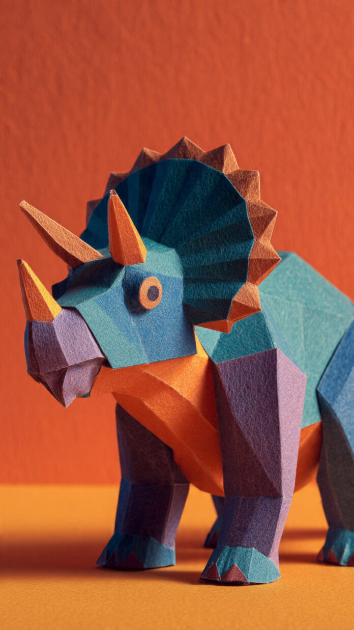Papercraft dinosaur - Free generative AI Prompt Collection – Photography, Drawings & 3D Prompts